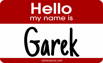 Hello my name is Garek png download