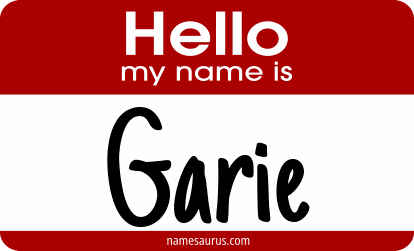 Hello my name is Garie png download