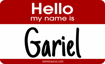 Hello my name is Gariel png download
