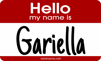 Hello my name is Gariella png download