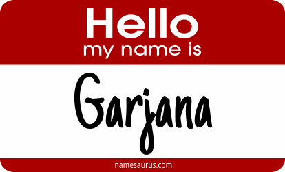 Hello my name is Garjana png download