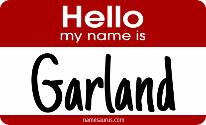 Hello my name is Garland png download