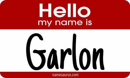 Hello my name is Garlon png download