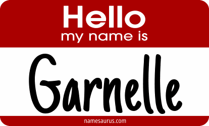 Hello my name is Garnelle png download