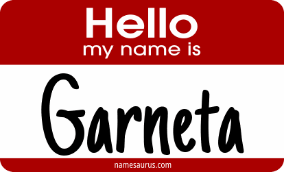 Hello my name is Garneta png download
