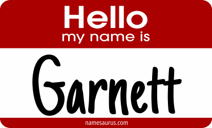 Hello my name is Garnett png download