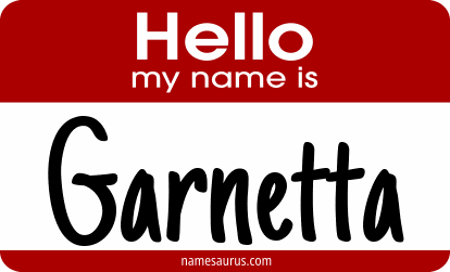 Hello my name is Garnetta png download