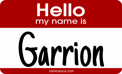 Hello my name is Garrion png download