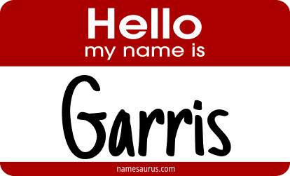 Hello my name is Garris png download