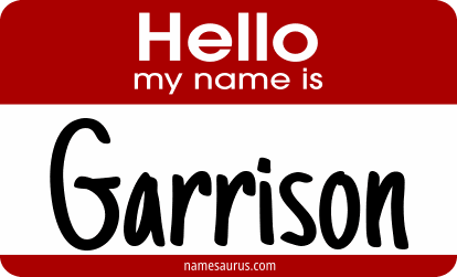 Hello my name is Garrison png download