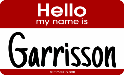 Hello my name is Garrisson png download