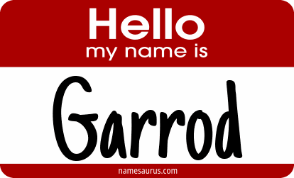 Hello my name is Garrod png download