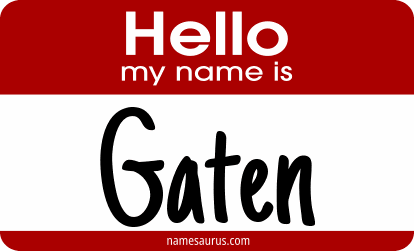 Hello my name is Gaten png download