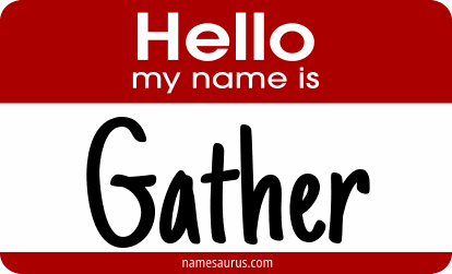 Hello my name is Gather png download