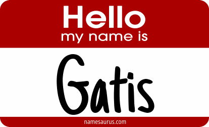 Hello my name is Gatis png download