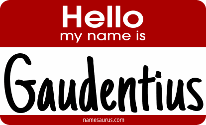 Hello my name is Gaudentius png download