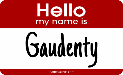 Hello my name is Gaudenty png download