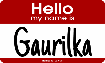 Hello my name is Gaurilka png download
