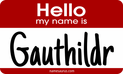 Hello my name is Gauthildr png download