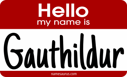 Hello my name is Gauthildur png download