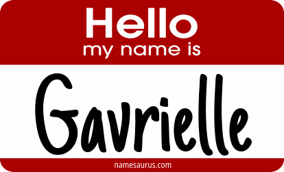 Hello my name is Gavrielle png download