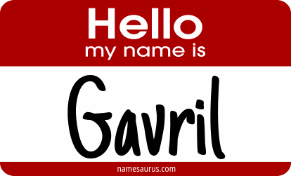Hello my name is Gavril png download