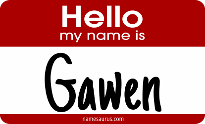 Hello my name is Gawen png download