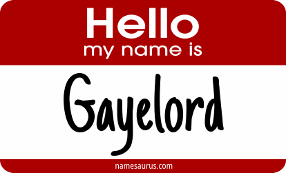 Hello my name is Gayelord png download