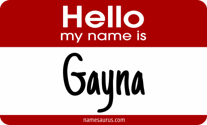 Hello my name is Gayna png download