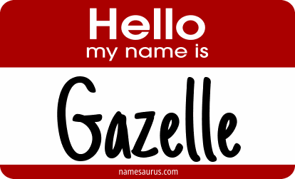 Hello my name is Gazelle png download