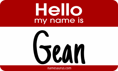 Hello my name is Gean png download