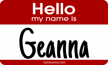 Hello my name is Geanna png download