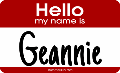 Hello my name is Geannie png download