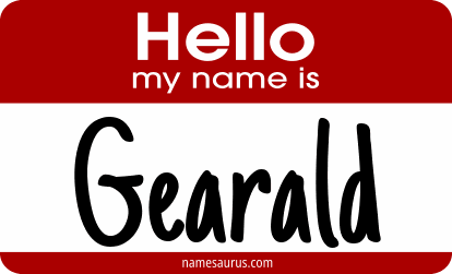 Hello my name is Gearald png download