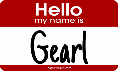 Hello my name is Gearl png download