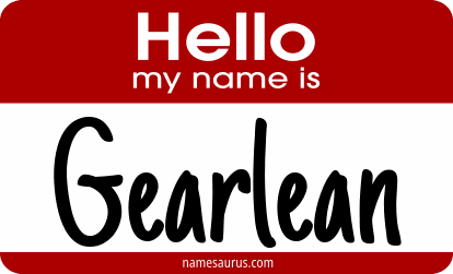 Hello my name is Gearlean png download