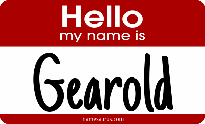 Hello my name is Gearold png download