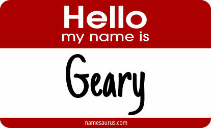 Hello my name is Geary png download