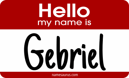 Hello my name is Gebriel png download