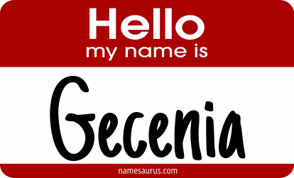 Hello my name is Gecenia png download