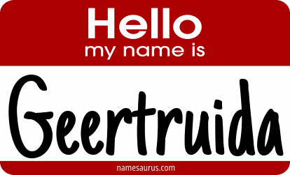 Hello my name is Geertruida png download