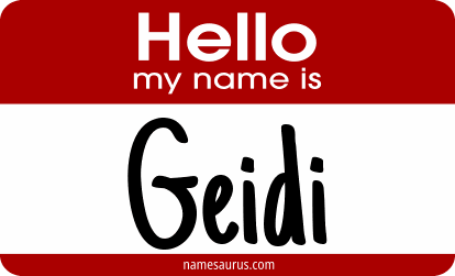 Hello my name is Geidi png download