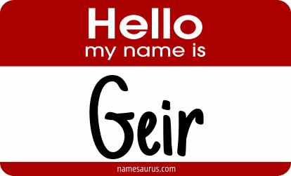 Hello my name is Geir png download