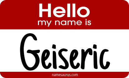 Hello my name is Geiseric png download