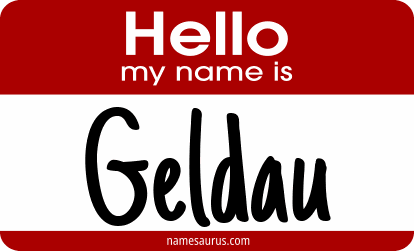 Hello my name is Geldau png download