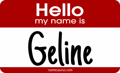 Hello my name is Geline png download