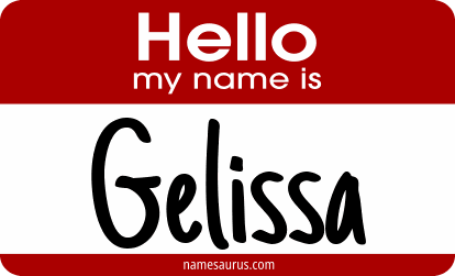 Hello my name is Gelissa png download