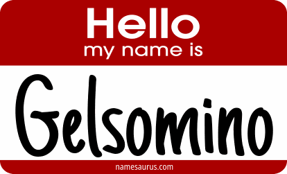 Hello my name is Gelsomino png download