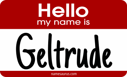 Hello my name is Geltrude png download