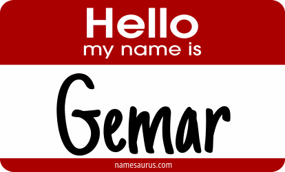 Hello my name is Gemar png download